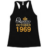 queens are born in october 1969 Racerback Tank