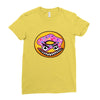 Angry Donut Ladies Fitted T-Shirt