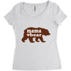 mama love bear Women's Triblend Scoop T-shirt