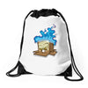 sticker box Drawstring Bags