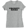 virginity rocks funny cool school church youth group abstinence purity Ladies Fitted T-Shirt