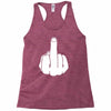 middle finger Racerback Tank
