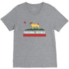 colifornia republic parody pugfornia republic V-Neck Tee