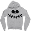 pumpkin funny face Zipper Hoodie