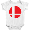 smash bros tribute unisex vinyl Baby Onesie