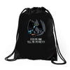 feed me and tell me i'm pretty Drawstring Bags
