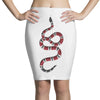 snake red black Pencil Skirts