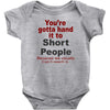 hand it to short people Baby Bodysuit
