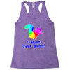 i want your nuts Racerback Tank