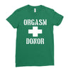 orgasm donor funny Ladies Fitted T-Shirt