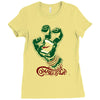 screaming mutant hand Ladies Fitted T-Shirt