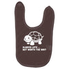 always late worth wait funny turtle Baby Bibs