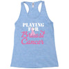 playing for breast cancer Racerback Tank