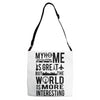 verified traveller tee Adjustable Strap Totes