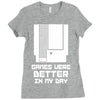 nes games were better unisex Ladies Fitted T-Shirt