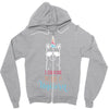 i choose to be a unicorn 2 Zipper Hoodie
