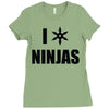 i heart ninjas Ladies Fitted T-Shirt