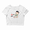 Cute Baby Painter's Dad Love Crop Top