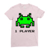 arcade player one Ladies Fitted T-Shirt