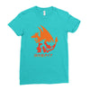 mega fire Ladies Fitted T-Shirt