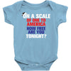 on a scale of one to america how free are you tonight Baby Bodysuit