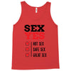 SEX YES HOT SEX SAFE SEX GREAT SEX Tank Top