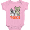 This Girl Loves Siberian Husky Baby Onesie