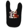 nice cat and dog Baby Bibs