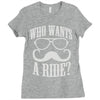 who wants to ride Ladies Fitted T-Shirt