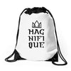 Magnifique With Crown Drawstring Bags