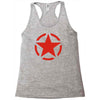 military starfunny retro army war vietnam usa britain fashion Racerback Tank