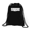 space bar  funny astronaut gravity universe planet ship rocket Drawstring Bags