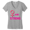 Women's March We are Strong Women's V-Neck T-Shirt