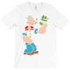 popeye spinach retro mens funny T-Shirt