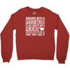 arguing with a psych major Crewneck Sweatshirt