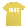 fake Ladies Fitted T-Shirt