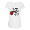 it's a christmas movies and hot chocolate kind of day Maternity Scoop Neck T-shirt