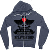 I Am Actually In A Very Commited Relationship Zipper Hoodie