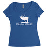 christmas gift elkaholic Women's Triblend Scoop T-shirt