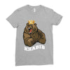 bear khabib Ladies Fitted T-Shirt