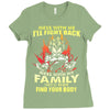 mess with me i'll fight back Ladies Fitted T-Shirt
