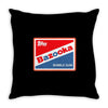 bazooka joe bubble gum logo ideal birthday present or gift Throw Pillow