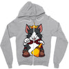 lucky cait sith Zipper Hoodie