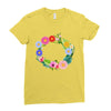 personalize baby name bodysuit Ladies Fitted T-Shirt
