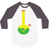rasta bong water pipe slide insert stem filtered 3/4 Sleeve Shirt