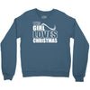 this girl loves christmas Crewneck Sweatshirt