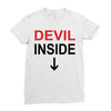 devil inside Ladies Fitted T-Shirt