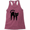 cat black Racerback Tank