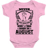 Never Underestimate Dog Rescuer Who Was Born August Baby Onesie