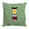 plankton face Throw Pillow